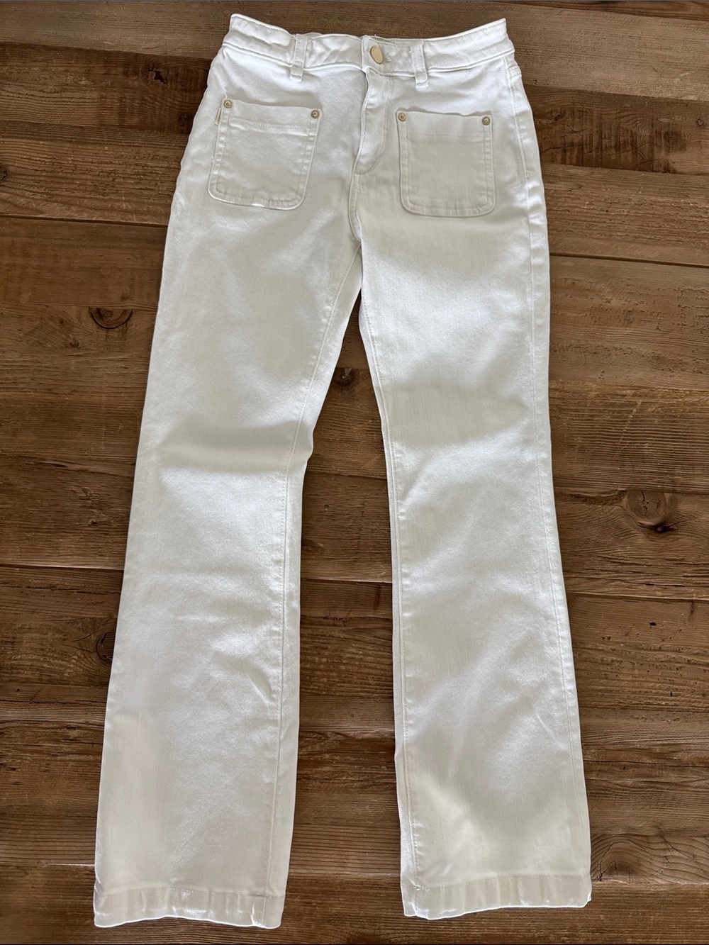 Girls DL 1961 White Jeans Like New Size 12